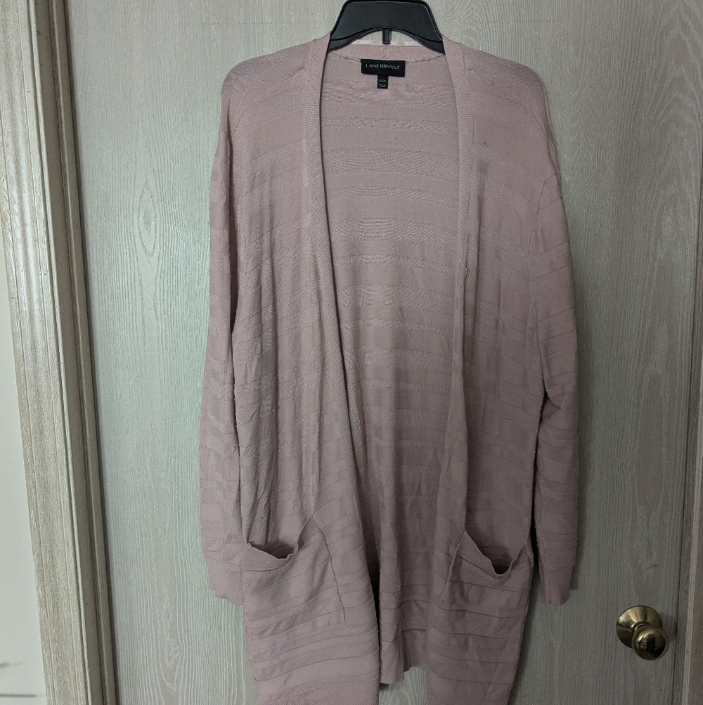 Lane Bryant Soft Pink Cardigan